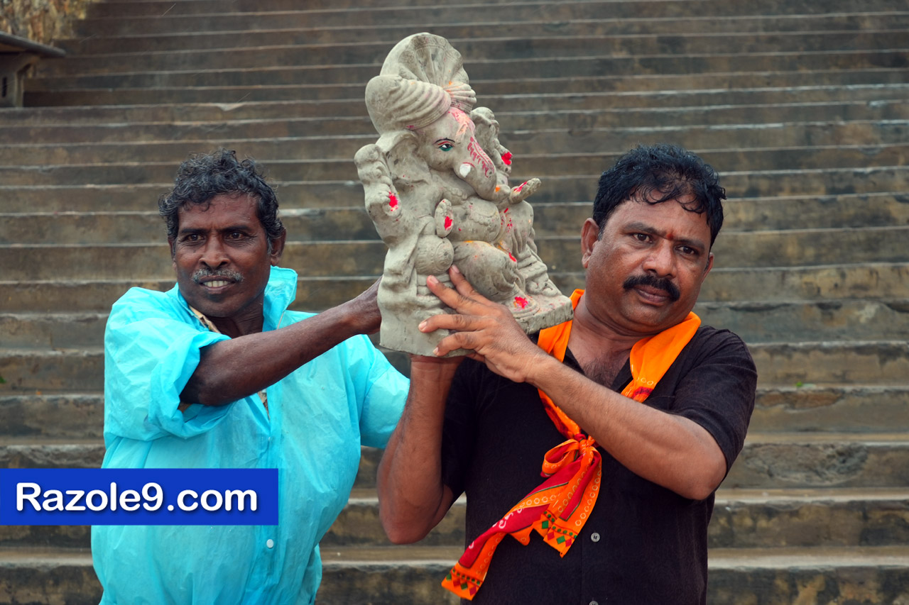 Razole Taluka Ganesh Nimajjanam